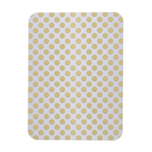 Goud en witte polka stippen magneet