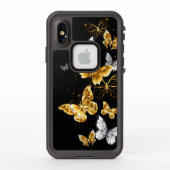 Goud en witte vlinders (Achterkant)