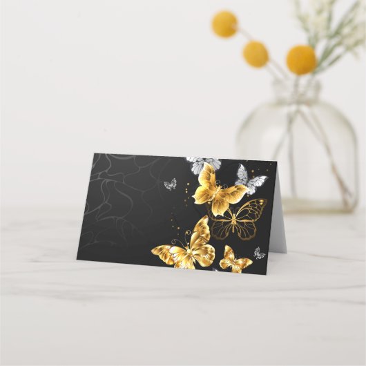 Goud en witte vlinders (Voorkant)