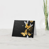 Goud en witte vlinders