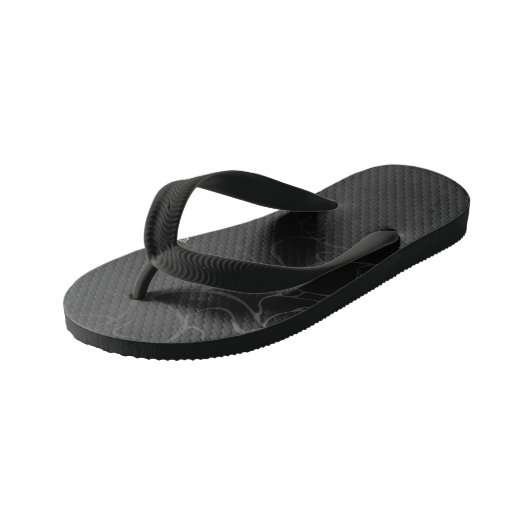 Goud en witte vlinders kinder teenslippers (Schuin)