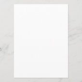 Goud en witte vlinders menu (Achterkant)