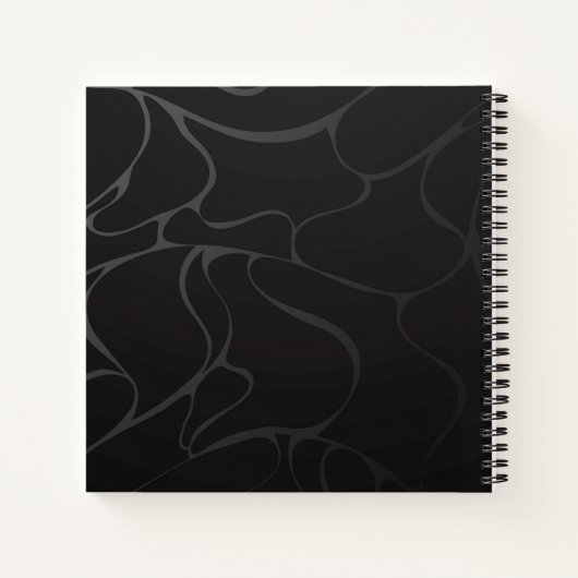 Goud en witte vlinders notitieboek (Achterkant)