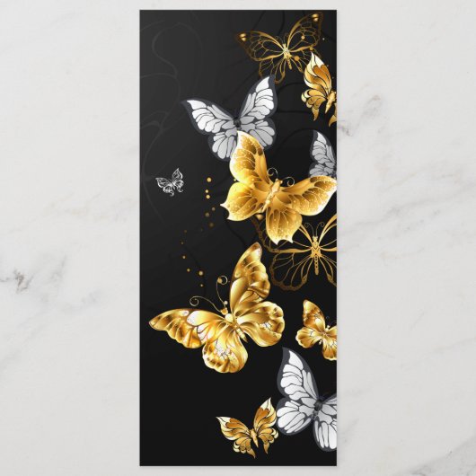 Goud en witte vlinders programma (Voorkant)