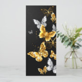 Goud en witte vlinders programma (Staand voorkant)