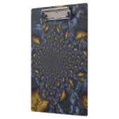 Goud en Zilver Blauw Gesmolten Metaal Klembord (Links)