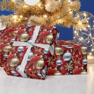 Goud en zilver cadeaupapier