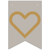 Goud en Zilver Gelukkige Verjaardag Vlaggetjes (Eerste vlag)