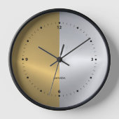 Goud en zilver gesplitst scherm geometrisch ontwer (Voorkant)