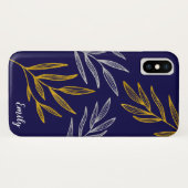 Goud en zilver laten persoonlijke telefoontas Case-Mate iPhone case (Achterkant (horizontaal))