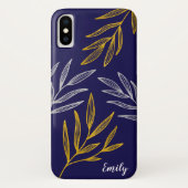 Goud en zilver laten persoonlijke telefoontas Case-Mate iPhone case (Achterkant)