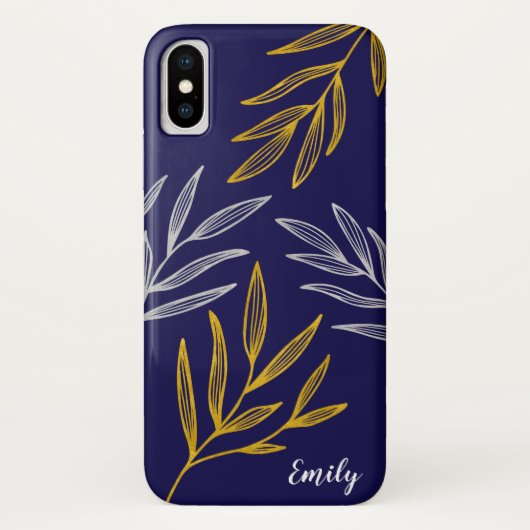 Goud en zilver laten persoonlijke telefoontas Case-Mate iPhone case (Achterkant)