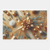 Goud en Zilver Metallic Polka Dots Kerstmis Inpakpapier Vel (Voorkant 3)