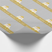 Goud en Zilver Santa Nice List Cadeaupapier (Hoek)