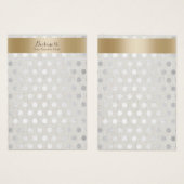 Goud en zilver Stippen met beeldscherm, Classy Lin Visitekaartje (Voorkant /achterkant)