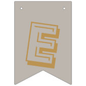 Goud en Zilver Vrolijk Kerstfeest Vlaggetjes (Derde vlag)