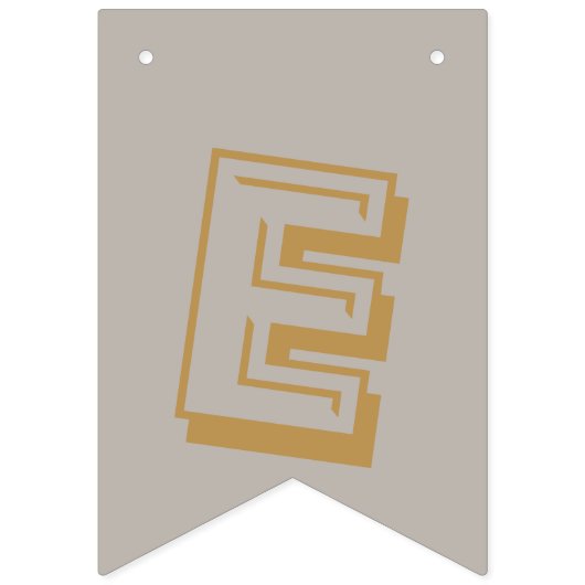 Goud en Zilver Vrolijk Kerstfeest Vlaggetjes (Derde vlag)