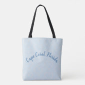 Goud en zilverboeiend kieuwhuis tote bag (Achterkant)