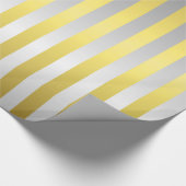Goud- en zilverstrips cadeaupapier (Hoek)