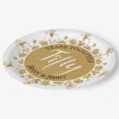 Goud en zwart 50e Jubileum papier Bord (Gekanteld)