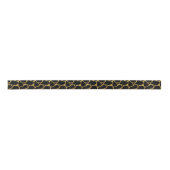 Goud en zwart abstract girafpatroon lint (Voorkant)