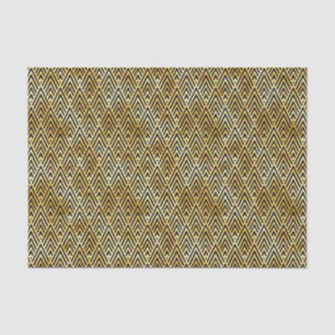 Goud en zwart art deco patroon tissuepapier