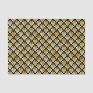 Goud en zwart art deco patroon tissuepapier