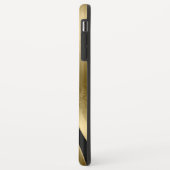 Goud en zwart geometrisch ontwerp Case-Mate iPhone case (Achterkant/links)