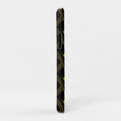 Goud en zwart geometrisch patroon Case-Mate iPhone case (Achterkant/rechts)