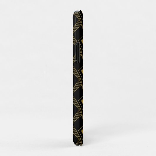 Goud en zwart geometrisch patroon Case-Mate iPhone case (Achterkant/rechts)