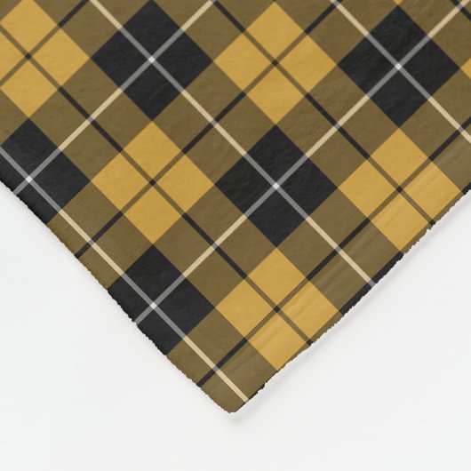 Goud en zwart, geplakt fleece deken (Hoek)