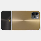 Goud en zwart gepolijst metaal Case-Mate iPhone case (Achterkant (horizontaal))