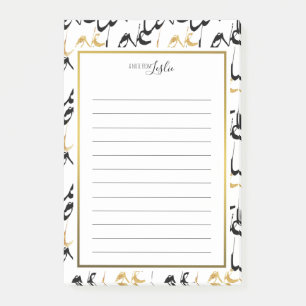 Goud en zwart HOUDEN EEN notitie van de laptop Post-it® Notes