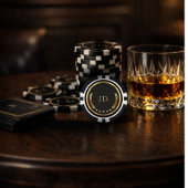 Goud en zwart op maat poker chips