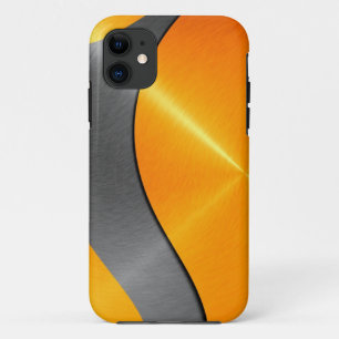 Goud en zwart Roestvrij staal iPhone 11 Hoesje