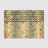 Goud en zwart steegje tissuepapier (Voorkant)