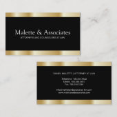 Goud en zwart Visitekaartje (Voorkant / Achterkant)