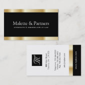 Goud en zwart Visitekaartje (Voorkant / Achterkant)