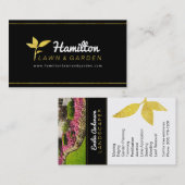 Goud en zwart Visitekaartje voor landschapsontwerp (Voorkant / Achterkant)