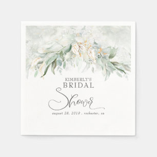 Goud Eucalyptus groen Boho Vrijgezellenfeest Servet