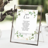 Goud Eucalyptus Tabel Nummer 1 Zitdiagram Kaart