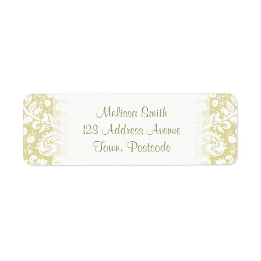 Goud fancy vocht etiket (Voorkant)