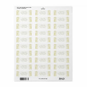 Goud fancy vocht etiket (Full Sheet)