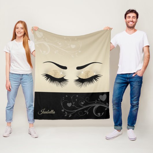 - Goud Fleece Deken (In situ)