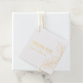 Goud Folie Blad Bedankt Label (Met doos)