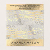 Goud Folie | Lux Driehoek Gouden Spatten Visitekaartjes (Buitenkant ongevouwen)