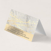 Goud Folie | Lux Driehoek Gouden Spatten Visitekaartjes (Achterkant)