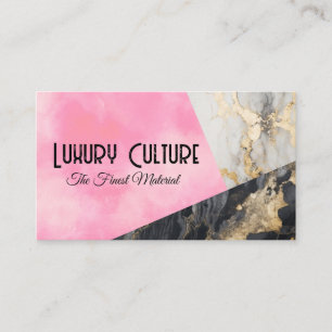 Goud Folie Marmer Roze Textuur Lux Visitekaartje