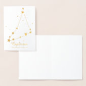 Goud Folie STEENBOK Sterrenbeeld Kaarten (Display)