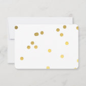 Goud Folie Vintage Cassettesong Verzoek Kaart (Achterkant)